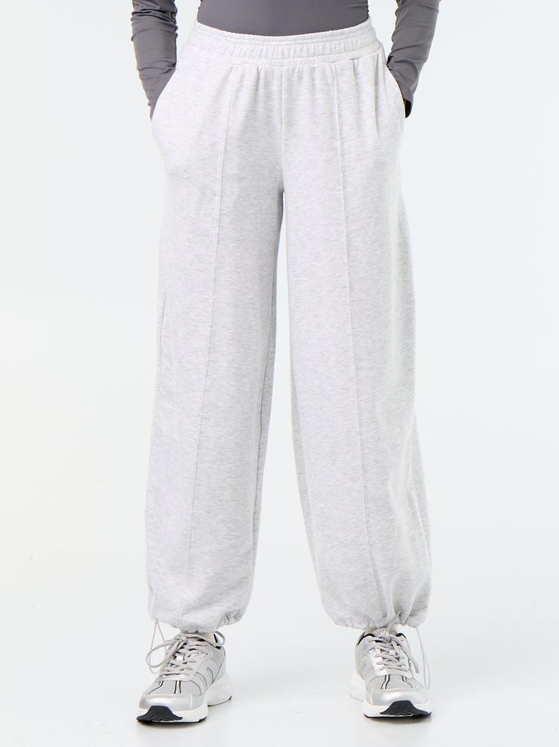 Jogging sportivo ampio Grigio - Kiabi