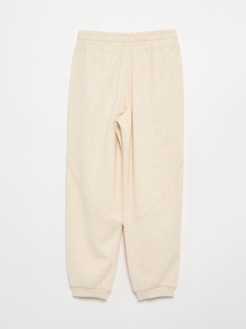Jogging sportivo in French Terry Beige - Kiabi