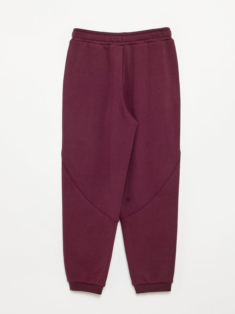 Jogging sportivo in French Terry Rosso - Kiabi
