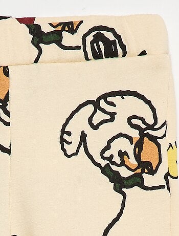 Jogging stampato 'Snoopy' all-over in cotone