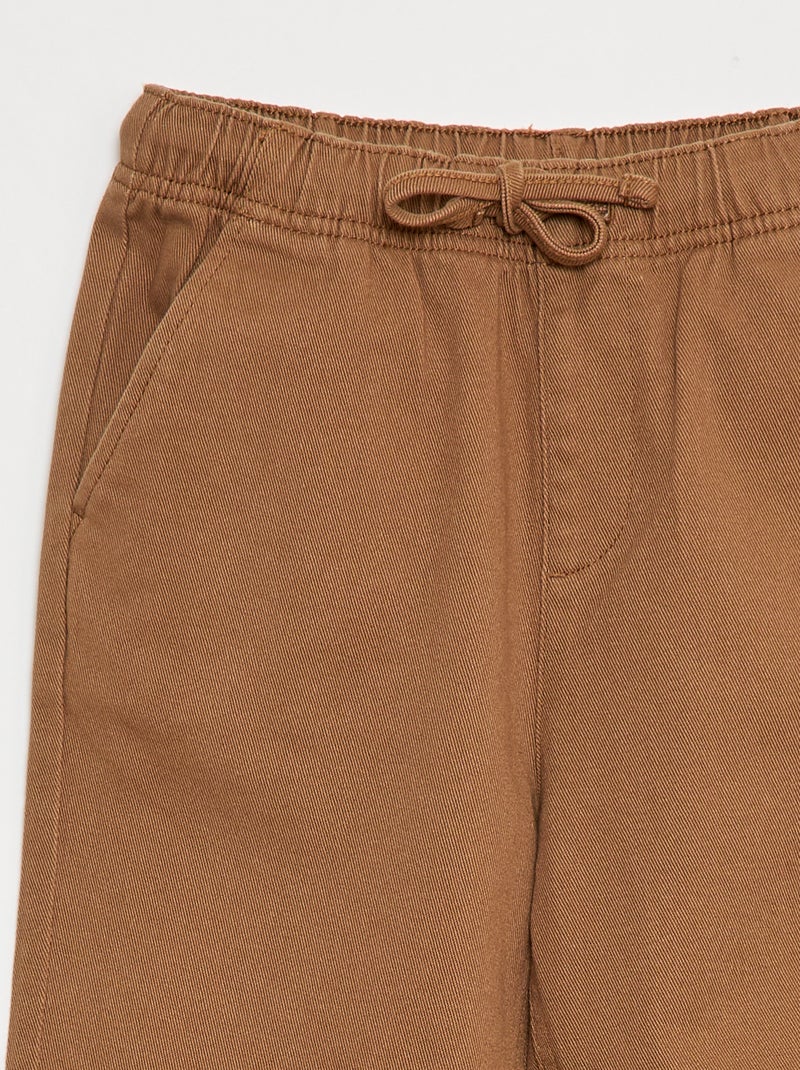 Jogpant con coulisse Beige - Kiabi