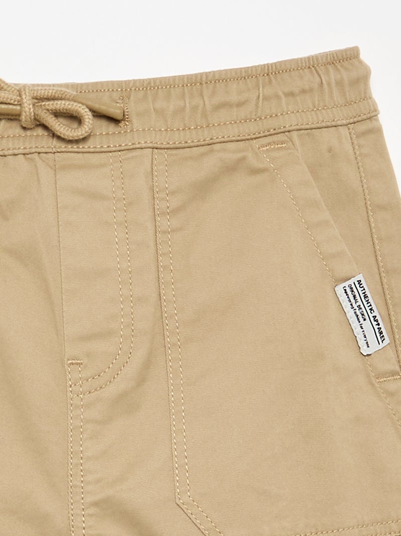 Jogpant con coulisse Beige - Kiabi
