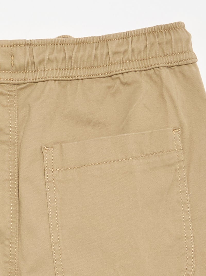 Jogpant con coulisse Beige - Kiabi