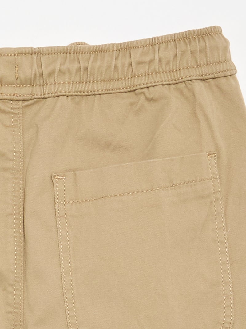 Jogpant con coulisse Beige - Kiabi