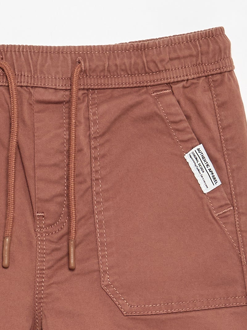 Jogpant con coulisse Marrone - Kiabi