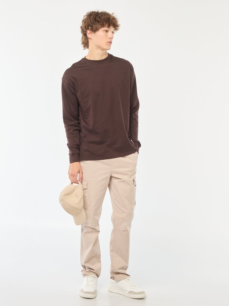 Jogpant con tasche con patta Grigio - Kiabi