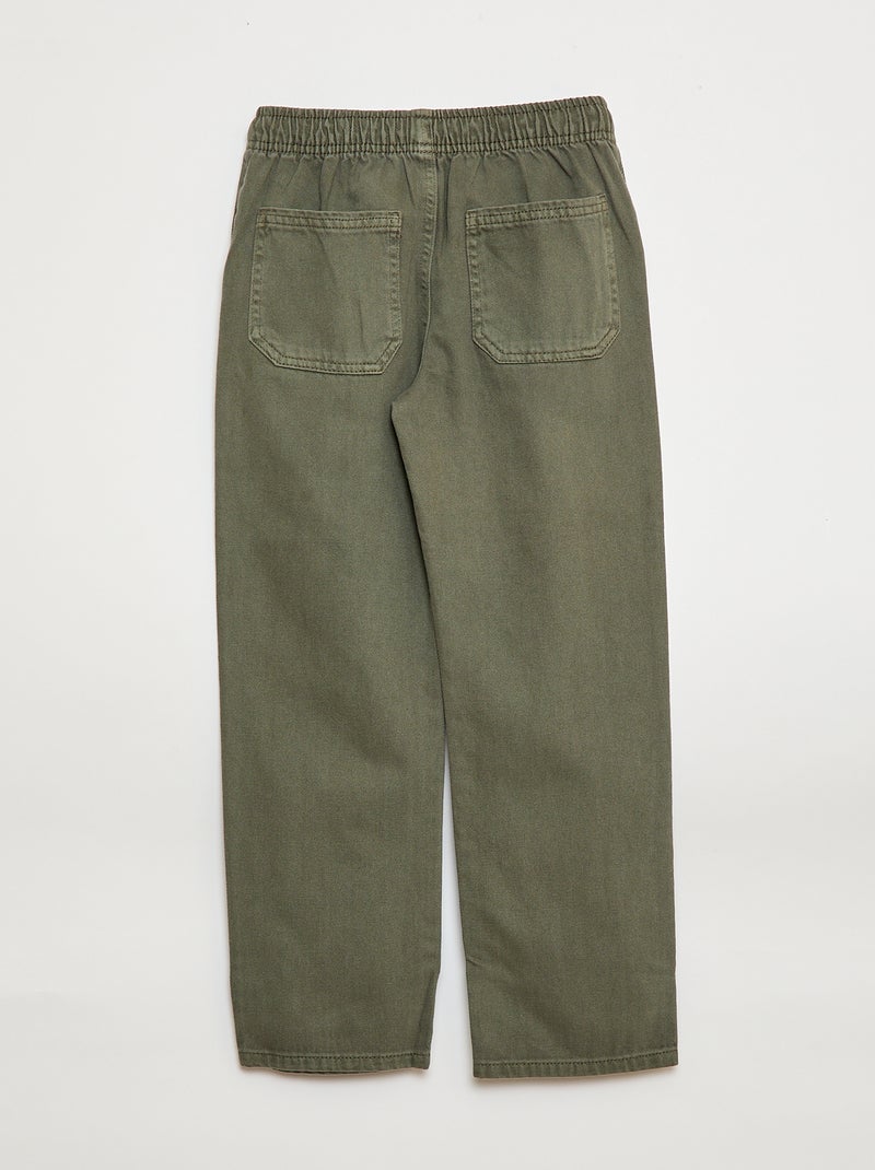 Jogpant con vita elasticizzata e coulisse Verde - Kiabi