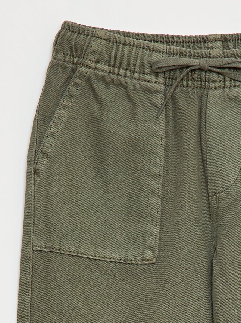 Jogpant con vita elasticizzata e coulisse Verde - Kiabi