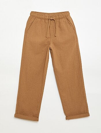 Jogpant in lino misto