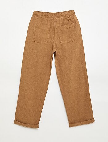 Jogpant in lino misto
