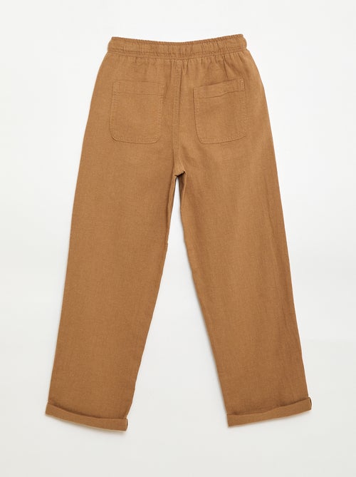Jogpant in lino misto - Kiabi