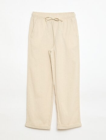 Jogpant in lino misto
