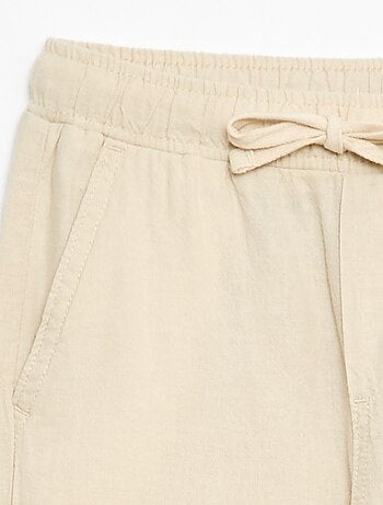 Jogpant in lino misto