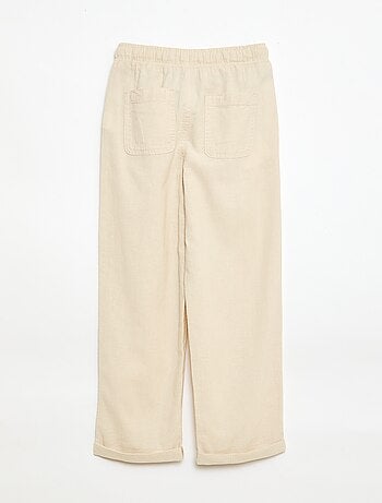 Jogpant in lino misto