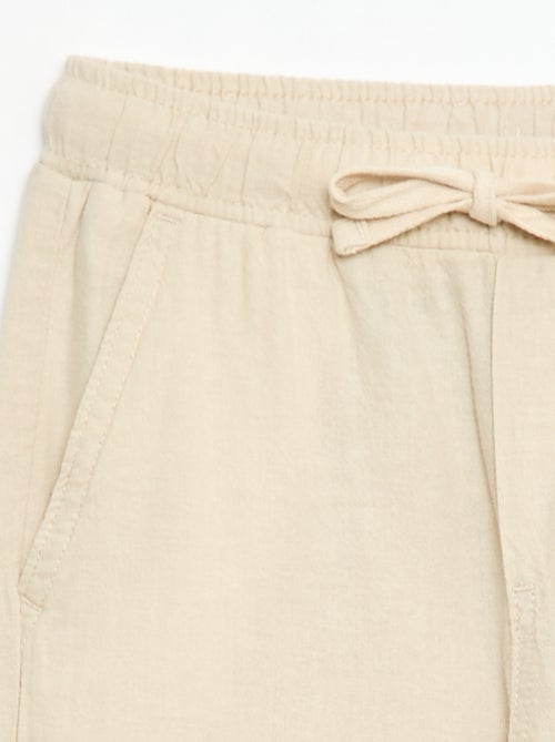 Jogpant in lino misto - Kiabi