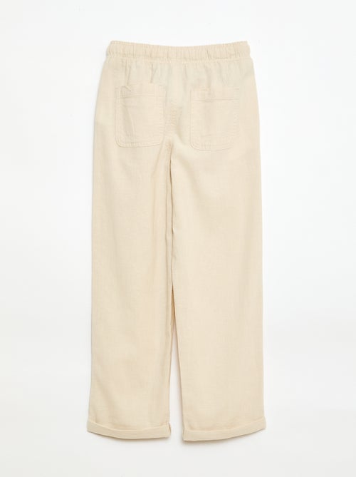 Jogpant in lino misto - Kiabi
