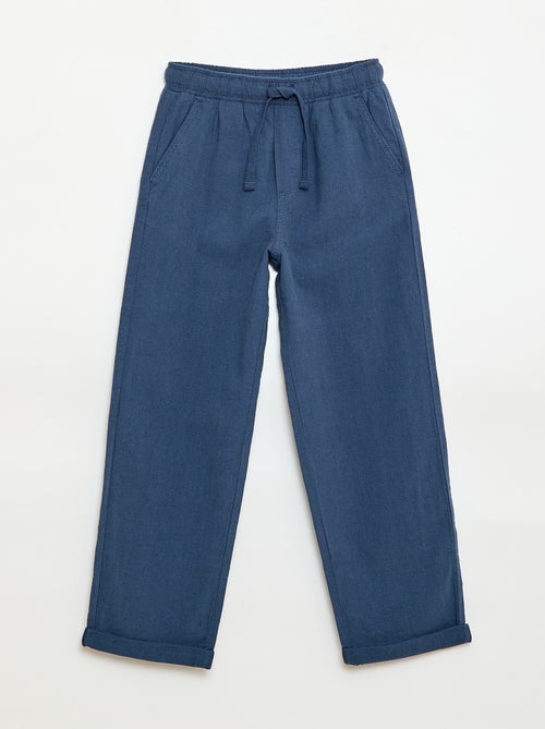 Jogpant in lino misto - Kiabi