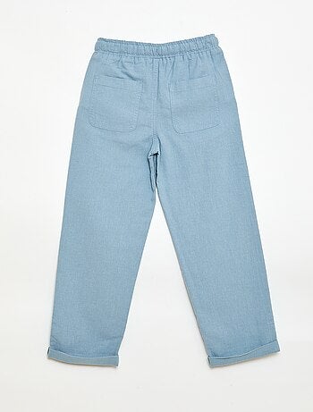 Jogpant in lino misto