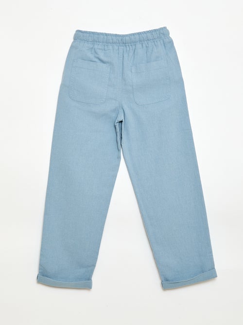 Jogpant in lino misto - Kiabi