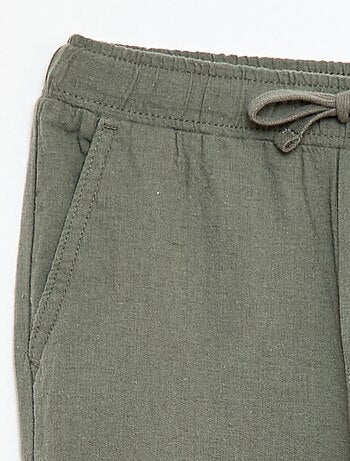 Jogpant in lino misto