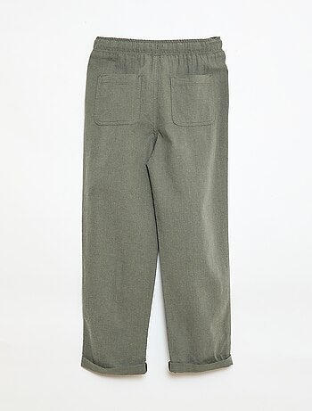 Jogpant in lino misto