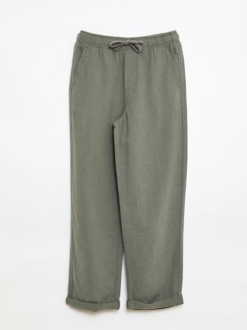 Jogpant in lino misto - Kiabi