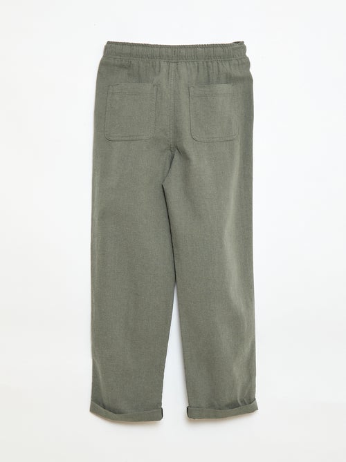 Jogpant in lino misto - Kiabi