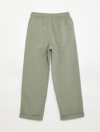 Jogpant in lino misto