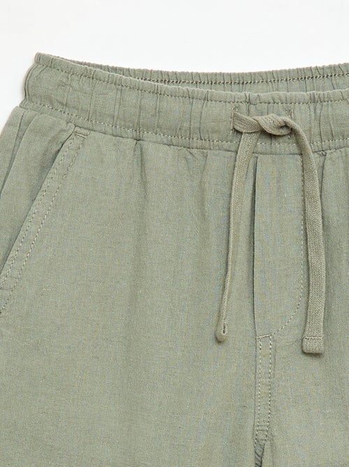 Jogpant in lino misto - Kiabi