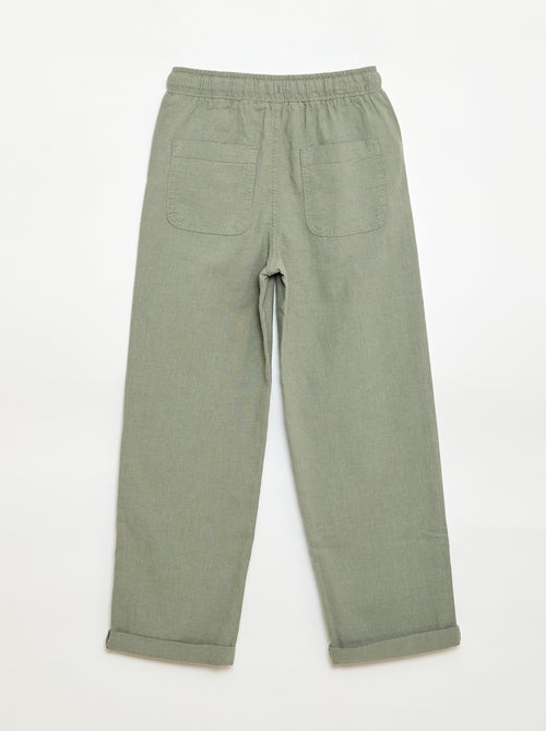 Jogpant in lino misto - Kiabi