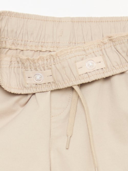 Jogpant tinta unita con orli - Kiabi