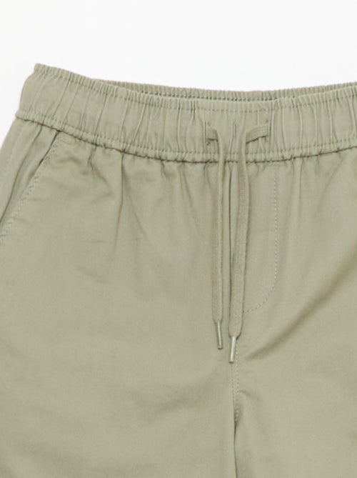 Jogpant tinta unita con orli - Kiabi