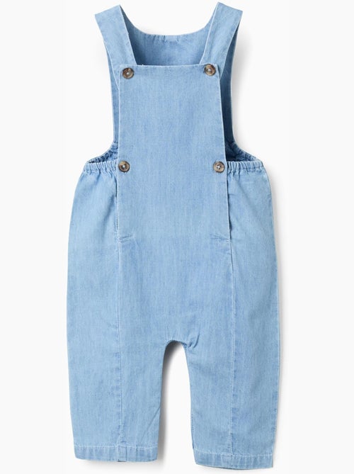 Jumpsuit in denim di cotone con elastico - Kiabi
