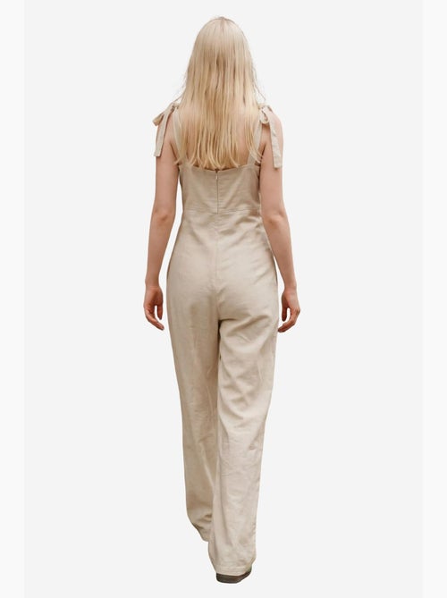 Jumpsuit in misto lino con scollo a cuore my fashion - Kiabi Jumpsuit in misto lino con scollo a cuore my fashion - Kiabi