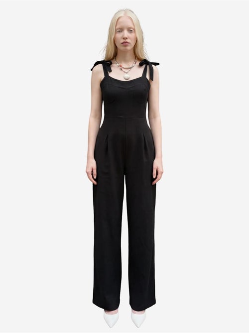 Jumpsuit in misto lino con scollo a cuore my fashion - Kiabi Jumpsuit in misto lino con scollo a cuore my fashion - Kiabi