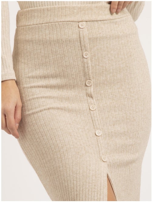 Jupe mi-longue maille XASHERE - Kiabi