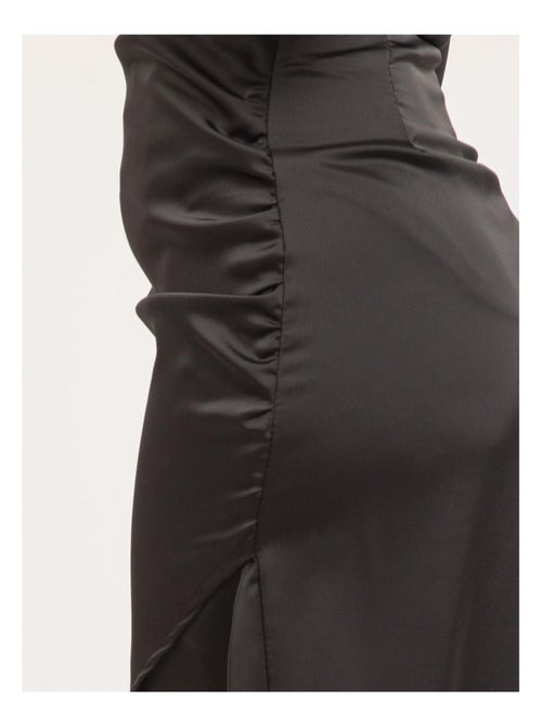 Jupe mi-longue satin XARENA - Kiabi