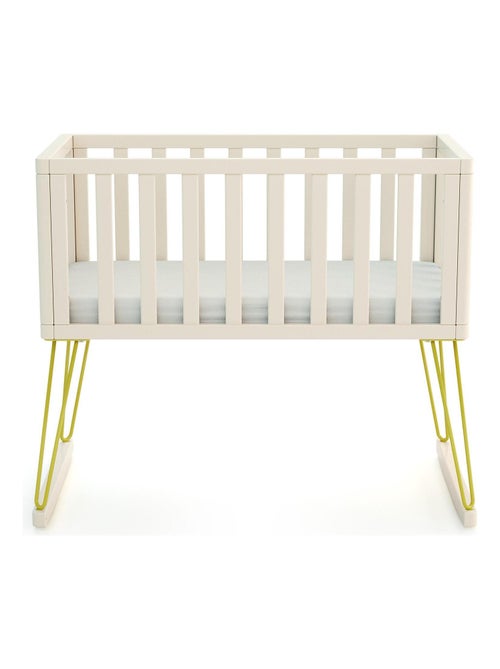 JURABABY - Culla a dondolo neonati legno ONLY - Giallo - 40 x 80 - 90 x 52 x 75 cm - Kiabi