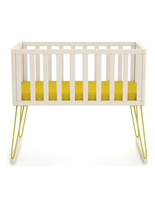 JURABABY - Culla a dondolo neonati legno ONLY - Giallo - 40 x 80 - 90 x 52 x 75 cm - Kiabi