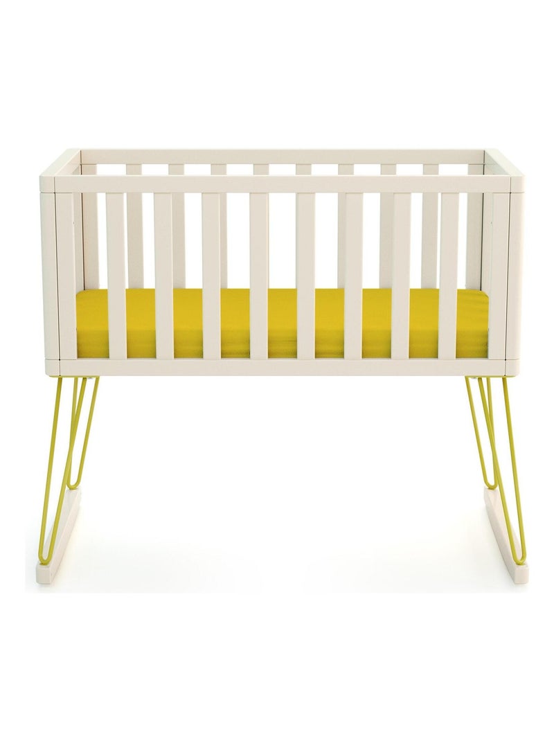 JURABABY - Culla a dondolo neonati legno ONLY - Giallo - 40 x 80 - 90 x 52 x 75 cm Giallo - Kiabi