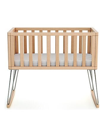 JURABABY - Culla a dondolo neonati legno ONLY - Terracotta - 40 x 80 - 90 x 52 x 75 cm