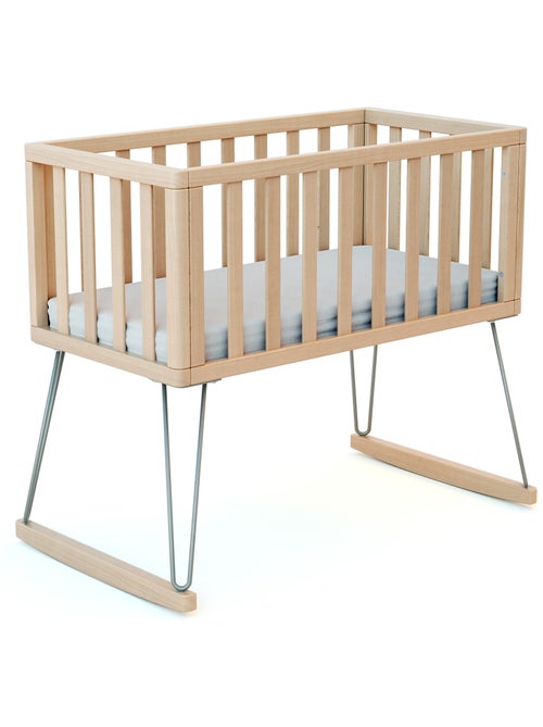 JURABABY - Culla a dondolo neonati legno ONLY - Gris - 40 x 80 - 90 x 52 x 75 cm - Kiabi JURABABY - Culla a dondolo neonati legno ONLY - Gris - 40 x 80 - 90 x 52 x 75 cm - Kiabi