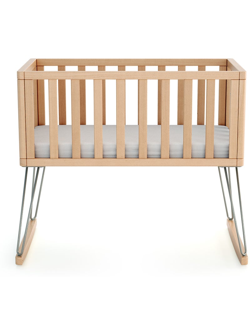 JURABABY - Culla a dondolo neonati legno ONLY - Gris - 40 x 80 - 90 x 52 x 75 cm Marrone chiaro - Kiabi