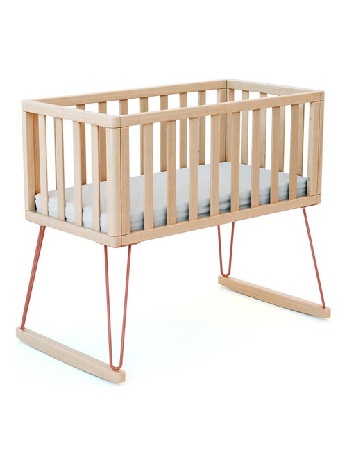 JURABABY - Culla a dondolo neonati legno ONLY - Terracotta - 40 x 80 - 90 x 52 x 75 cm - Kiabi