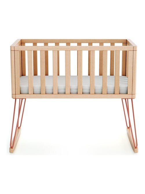 JURABABY - Culla a dondolo neonati legno ONLY - Terracotta - 40 x 80 - 90 x 52 x 75 cm - Kiabi