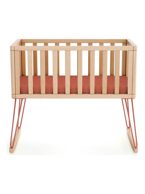 JURABABY - Culla a dondolo neonati legno ONLY - Terracotta - 40 x 80 - 90 x 52 x 75 cm - Kiabi