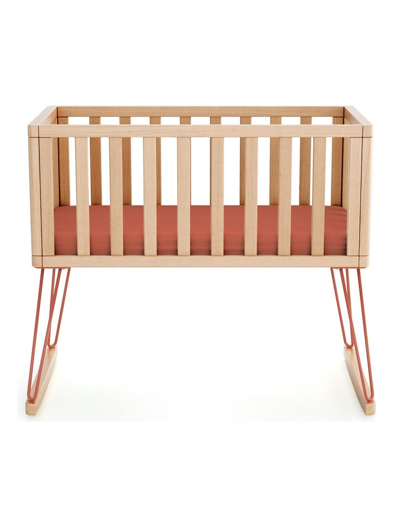 JURABABY - Culla a dondolo neonati legno ONLY - Terracotta - 40 x 80 - 90 x 52 x 75 cm Marrone - Kiabi