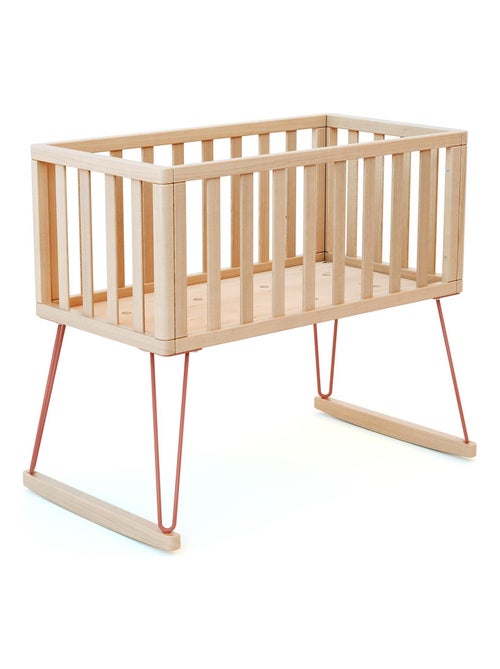 JURABABY - Culla a dondolo neonati legno ONLY - Terracotta - 40 x 80 - 90 x 52 x 75 cm - Kiabi