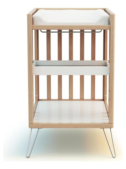 JURABABY - Fasciatoio com 2 prateleiras ONLY legno - Faggio/Acciacaio - 76 x 56 x 94 cm - Kiabi