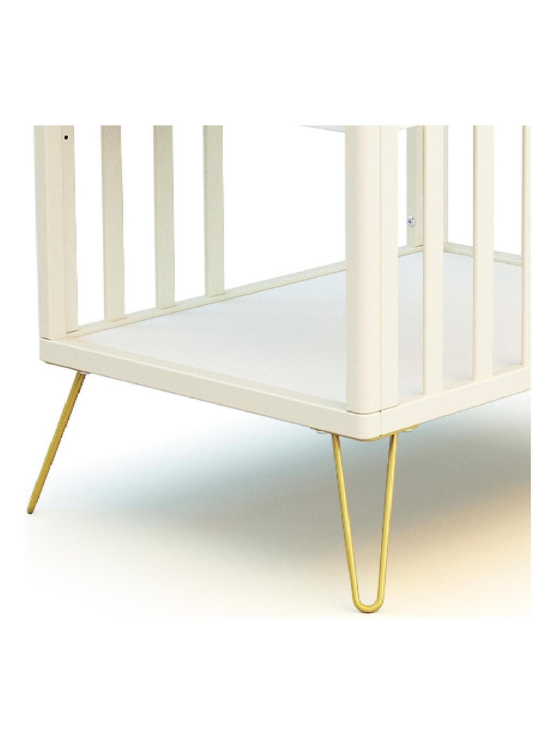 JURABABY - Fasciatoio com 2 prateleiras ONLY legno - Faggio/Giallo - 76 x 56 x 94 cm Giallo - Kiabi